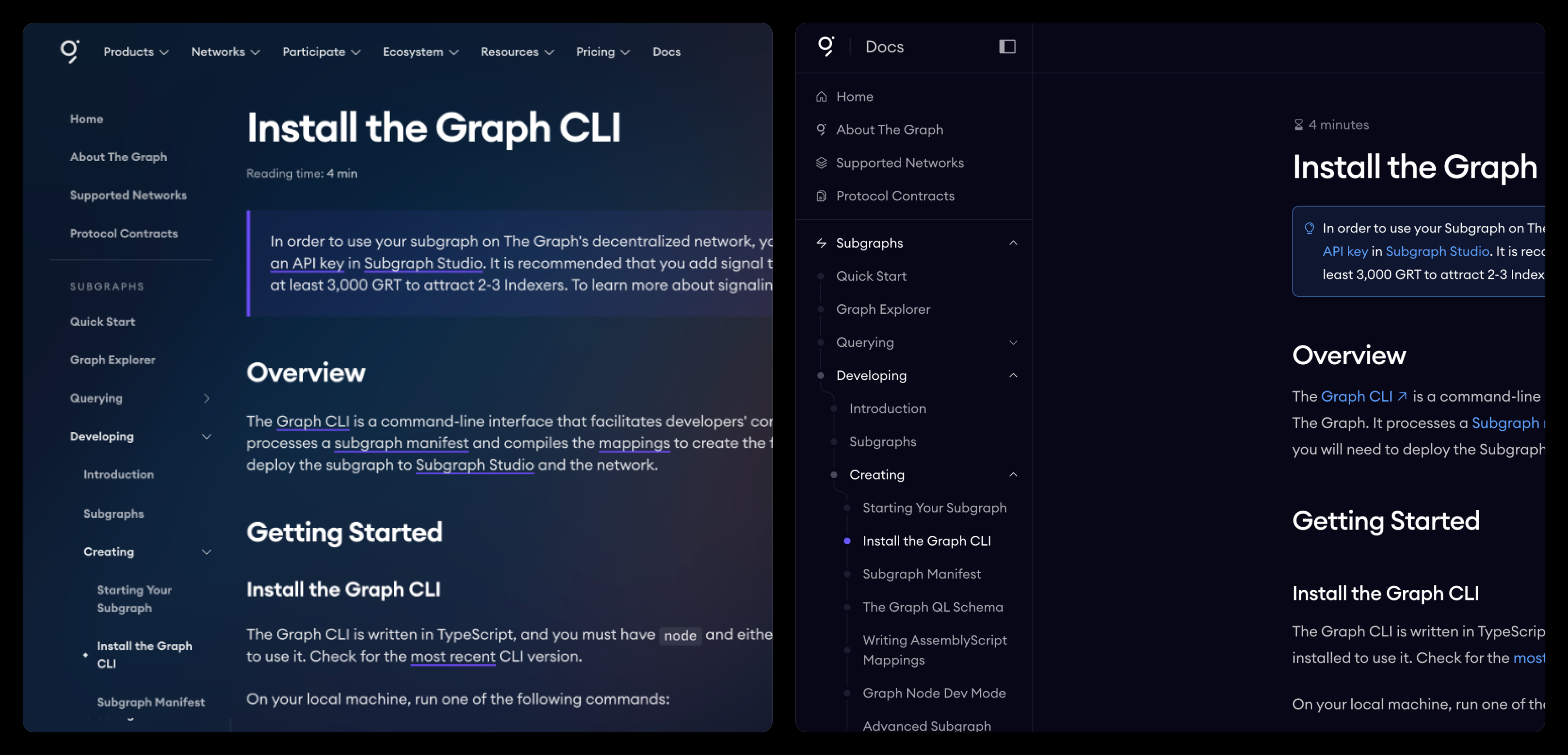 Content page comparison