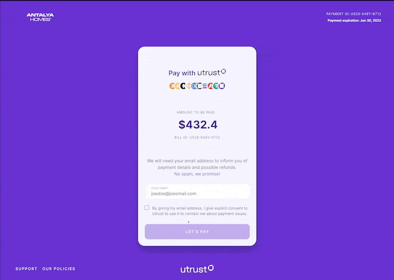 Happy flow prototype